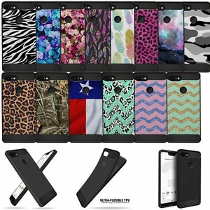 Case for [Google Pixel 3A XL] Black Flexible Scratch Defender TPU Cover - Foto 1 di 85