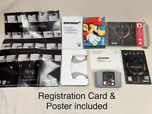 N64 Quake, Original Shrink Wrap! CIB, Registration Card & Poster Included - Picture 1 of 13