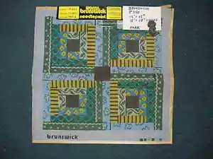 Bemalte Nadelspitze Leinwand von Brunswick P350 15" x 15" 3 verfügbar mit Garnanzahl - Bild 1 von 1