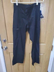 Cherokee Workwear Revolution Women's Mid Rise Moderate Flare Drawstring Scrub Pa - Picture 1 of 3