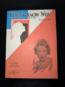 Vintage Sheet Music I Don't Know Why (I Just Do) - Picture 1 of 5