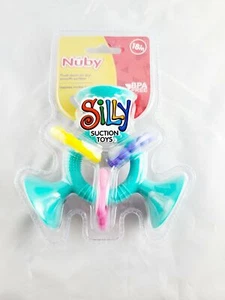 Nuby Silly Suction Toys-Teal 18+Months BPA Free - Picture 1 of 1