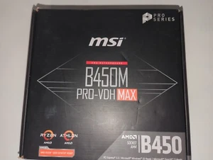 MSI AMD Motherboard B450M PRO-VDH MAX Pro Series - Picture 1 of 3