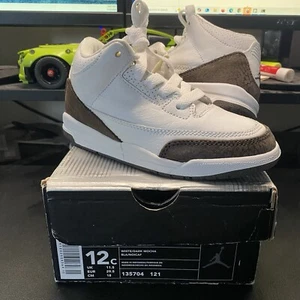 2001 Air Jordan 3 Retro Mocha Kids Size 12c w/ Box DS Brand New 135704 121 RARE - Picture 1 of 7