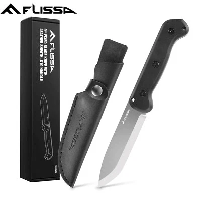 Fixed Blade Knife D2 Steel Knife 9" Outdoor G10 Handle Lightweight for Camping - image 1 of 4