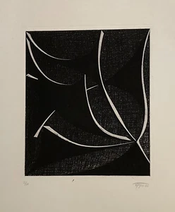 William Brui original signierte Radierung Abstrakte Kunst Abstraktion Abstract Art Rare - Bild 1 von 1