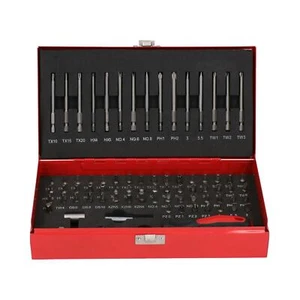 Screwdriver Bit Tool Set Hex Spline Star Pozi Phillips Torx Short And Deep 75pc - Picture 1 of 3