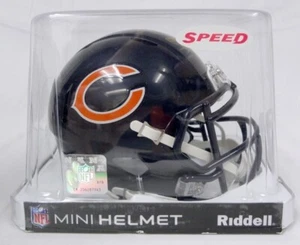 Mini casco autografato firmato NFL Chicago Bears Speed Riddell Akiem Hicks #96 - Foto 1 di 8