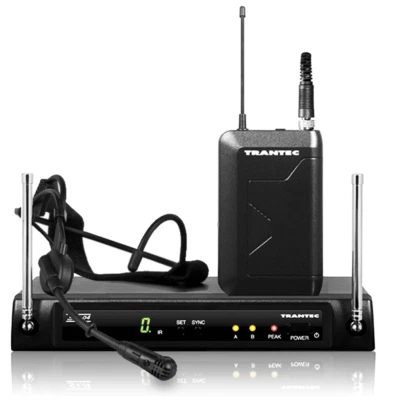 Trantec S4.04A HM-33 UHF Headset Wireless Radio Microphone Multi Freq System Mic - Image 1 of 4