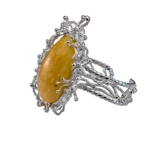 USA Handmade Bracelet with NATURAL Baltic Amber KIZIMA - Picture 1 of 7