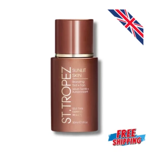 St. Tropez Sunlit Skin Self Tan Express 30 ml Instant Bronzy Glow Medium Tan - Picture 1 of 5