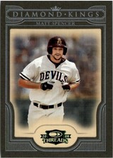 2008 Donruss Threads Diamond Kings Framed Green #16 Matt Spencer /25