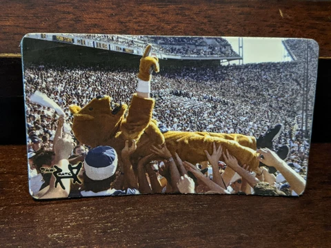 Penn State Nittany Lions Football Crowdsurfing MAGNET 2" x 3.5" NEW Blue Band Cover