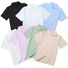 Japanese School Uniform Women's White Shirt Top Summer Short Sleeve JK