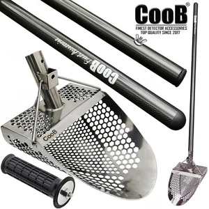 CooB Sand Scoop Metal Detecting Hunting Tool Hex 710 + Carbon Fiber Handle Pole - Picture 1 of 16