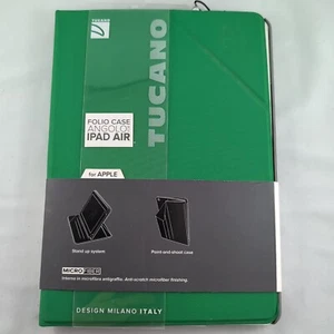 Tucano Angolo Folio Case iPad Air Apple Stand Up Camera Ready Green New B112 - Imagen 1 de 4