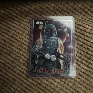 2025 Topps Chrome Star Wars Boba Fett Galactic Graffiti #GG-4 SP - Imagen 1 de 2
