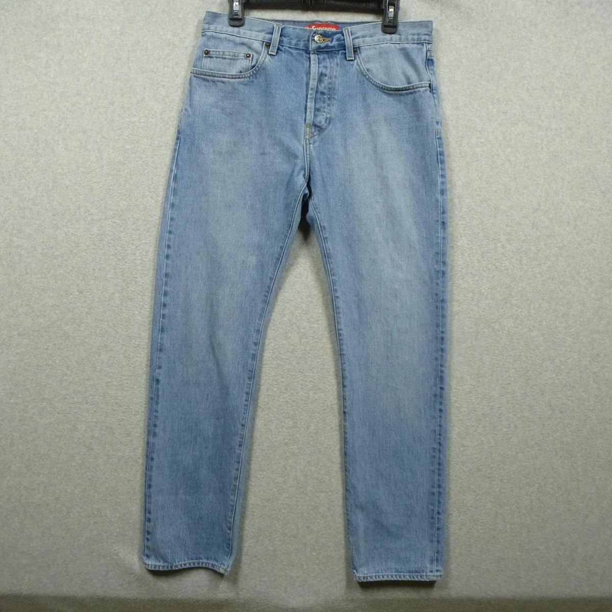 Supreme Blue Regular Size Jeans for Men for sale | eBay