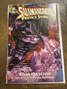 SALAMANDROID #1 DEATH'S STING Glow in the Dark copertina pieghevole! EVS ComicsGate - Foto 1 di 8