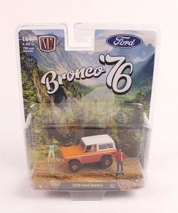 M2 Machines Diorama Chase 1976 Ford Bronco 1 Of 750 R12 25-09 New Sealed - Picture 1 of 9