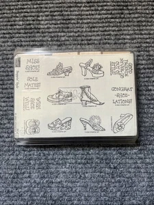 Vintage Rubber Stamp Steppin Style Stampin Up Shoes Cute Craft Envelope - Picture 1 of 2