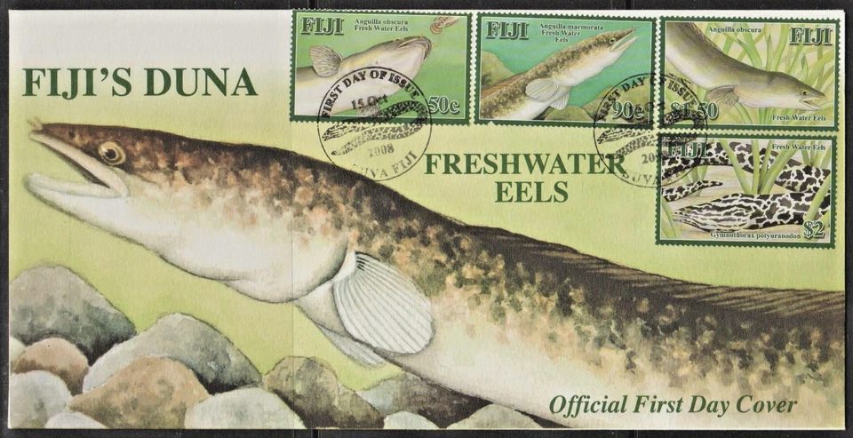 (RE) FIJI - 2008 FRESHWATER FISH FIRST DAY COVER - Image 1 of 1