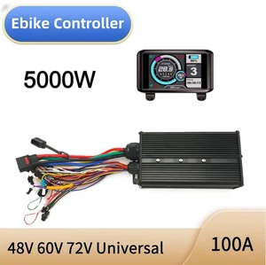 Controlador de onda sinusoidal pantalla a color para bicicleta 48V-72V 5000 100A - Imagen 1 de 13