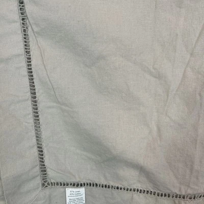 Linen /Cotton Table Cloth Rectangle 97x57” Inch, Classic Hemstitched — 第 1/4 张图片