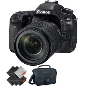 Canon EOS 80D DSLR Camera with 18-135mm Lens + Essential Accessories Bundle - Picture 1 of 3