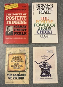 4 Books Booklets by Norman Vincent Peale, Power of Positive Thinking Christ PB - Picture 1 of 12
