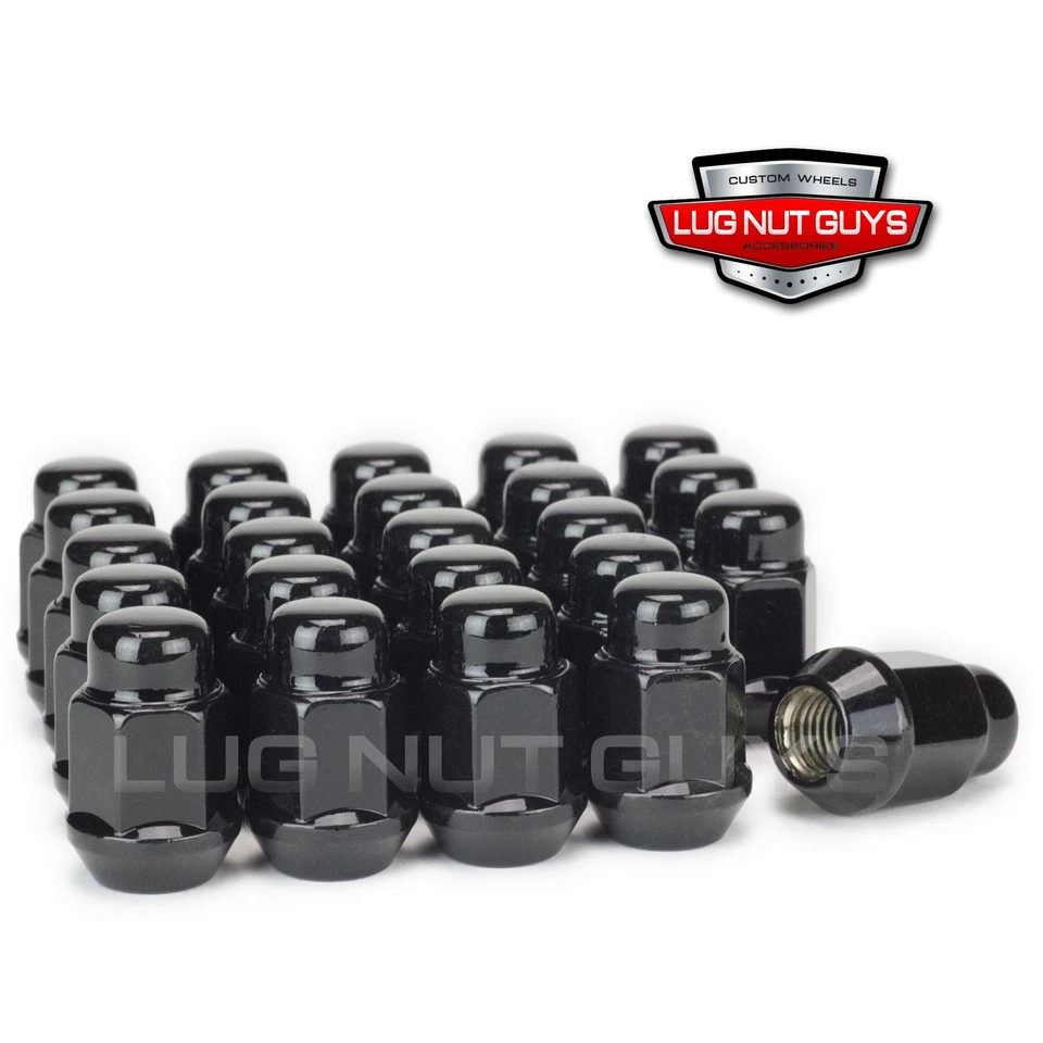Juego de 24 tuercas Black Bulge Bellon 7/16 Chevrolet GMC 6 tacos K10 K5 Foto 1 de 3