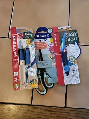 Stabilo Easy Start Holzfüller Easybirdy Tintenroller Easyoriginal Pelikan Schere - Bild 1 von 4
