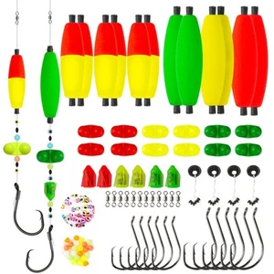 108pcs Catfish Rig DIY Making Kit Bank Fishing Catfishing Tackle Catfish Sant... - Picture 1 of 7