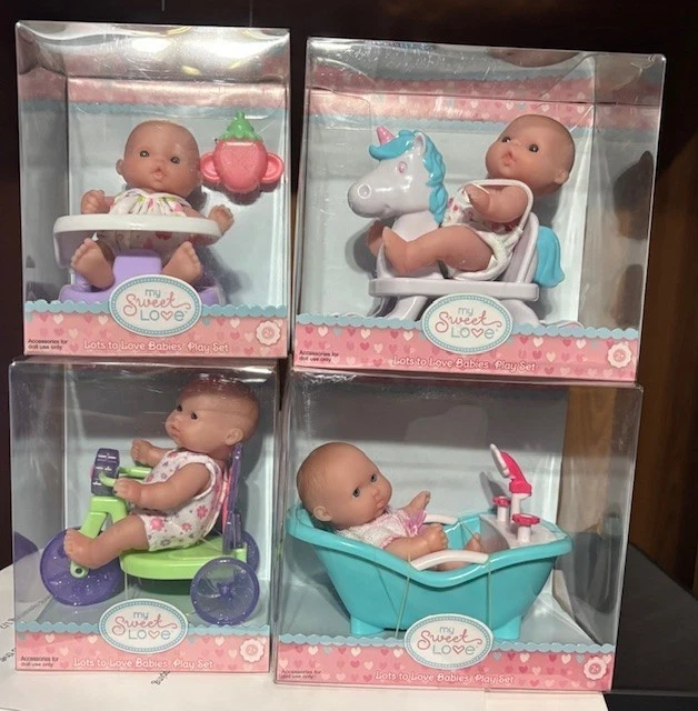 Berenguer My Sweet Love 5" Baby Doll in High Chair Babies Play Set