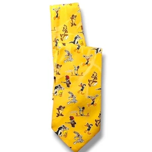 Looney Tunes Necktie 1997 – Bugs, Taz, Daffy, Elmer, Sylvester – Warner Bros - Bild 1 von 6