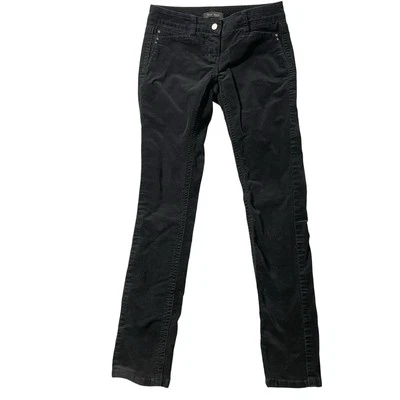 Calça White House Black Market WHBM Noir tamanho 00R veludo preto perna fina *LEIA - Imagem 1 de 4