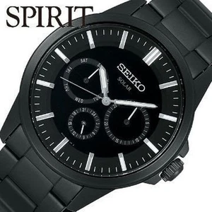 Seiko Spirit Herren Full Black Solar Multi Ausstattung Selten - Bild 1 von 4