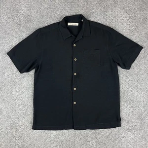 Tommy Bahama Shirt Mens Medium Silk Button Up Camp Casual Pocket Lightweight - Picture 1 of 9