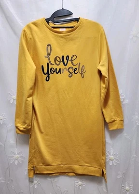 Wonder Nation Niñas XL 14-16 Amarillo Sudadera Vestido Túnica Vibrante Alegre Vestido  Foto 1 de 4