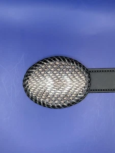 Dark Cobra Snakeskin Hand laced Belt Buckle made in USA fits 1-1/2" Belt - Picture 1 of 3