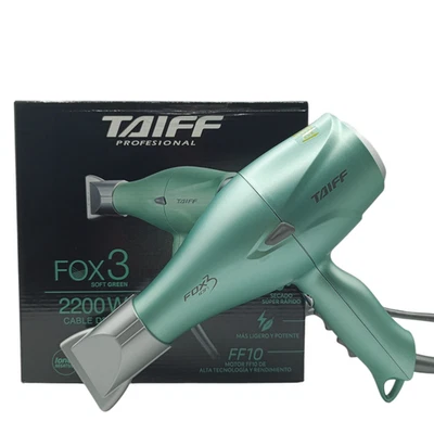 Taiff Fox 3 Soft Green 2200W Professional Salon Hair Dryer Blow Dryer - Image 1 of 4