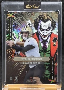Tyler Shough 2025 Wild Card 5 Draw Gold Joker Rainbow Holo RC NSCC Exclusive 1/1 - Picture 1 of 21
