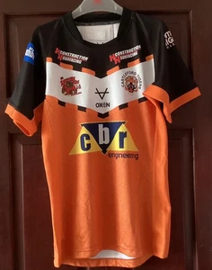 Castleford Tigers Rugby Super League Home Shirt 2022 - Oxen Player Versión Med - Imagen 1 de 5