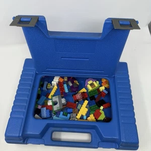 LEGO Vintage 1984 Blue Plastic Carrying Case Storage Case Made In USA - Picture 1 of 13