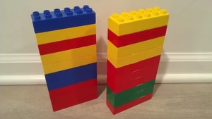 20X Lego Duplo 2x6 6x2 Bricks Blocks Building Block Classic Colors - Picture 1 of 2