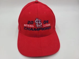 Vintage St Louis Cardinals 2004 National League Champions Distressed Hat Cap MLB - Imagen 1 de 17