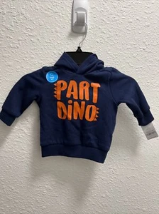 NWT- Carter's Boys Part Dino Spiked Hood Pullover Jogger, 2 Pc. Size 6 Months - Picture 1 of 6