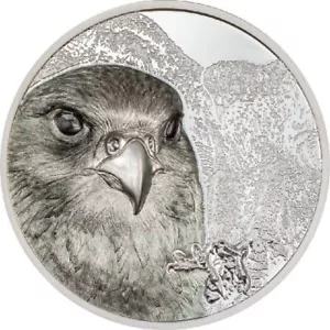 Moneda de plata Mongolian Falcon 2023 2000 Togrog 3 oz Mongolia CIT - Imagen 1 de 3