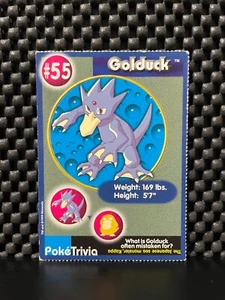 PokeTrivia Card #55 GOLDUCK 1999 - Pokemon Movie Collectible Scene 4 - Picture 1 of 2