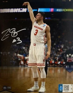WI Badgers Basketball ZAK SHOWALTER Signed 8X10 Photo #2 AUTO  - Picture 1 of 1